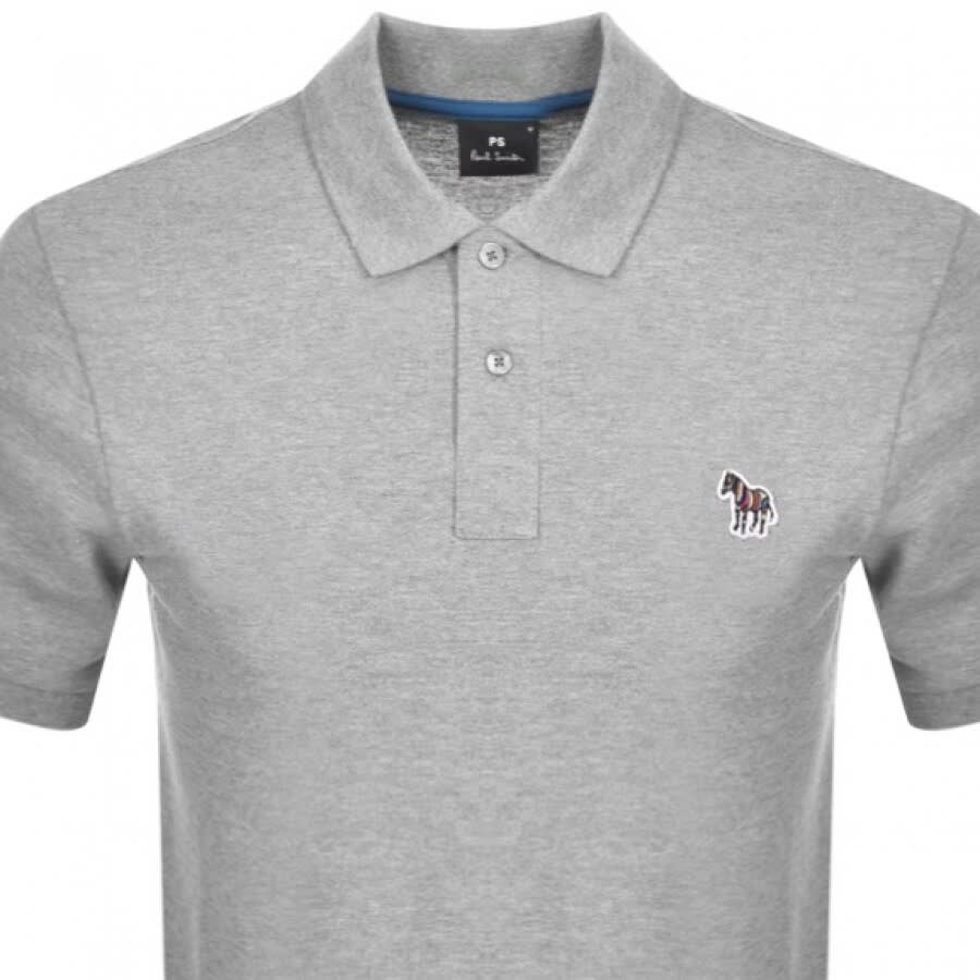 Image number 2 for Paul Smith Regular Polo T Shirt Grey