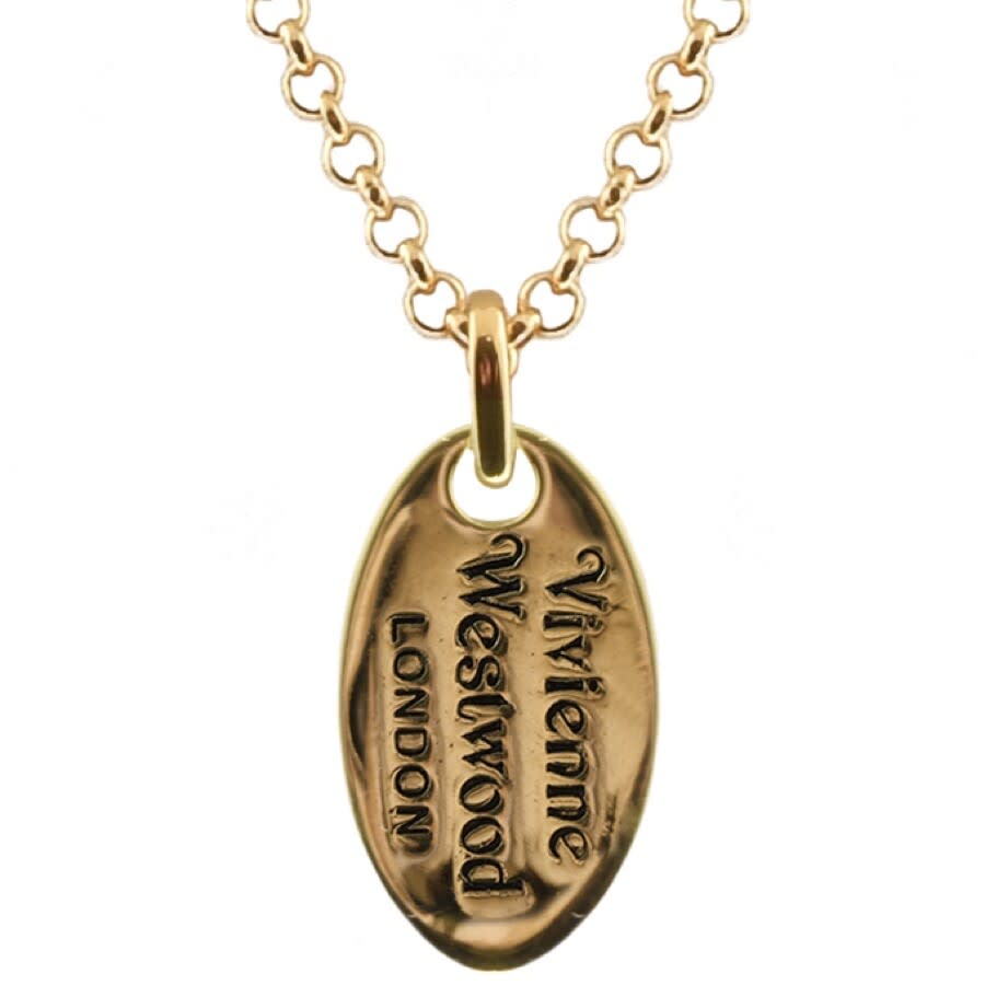 Image number 3 for Vivienne Westwood Tag Pendant Gold