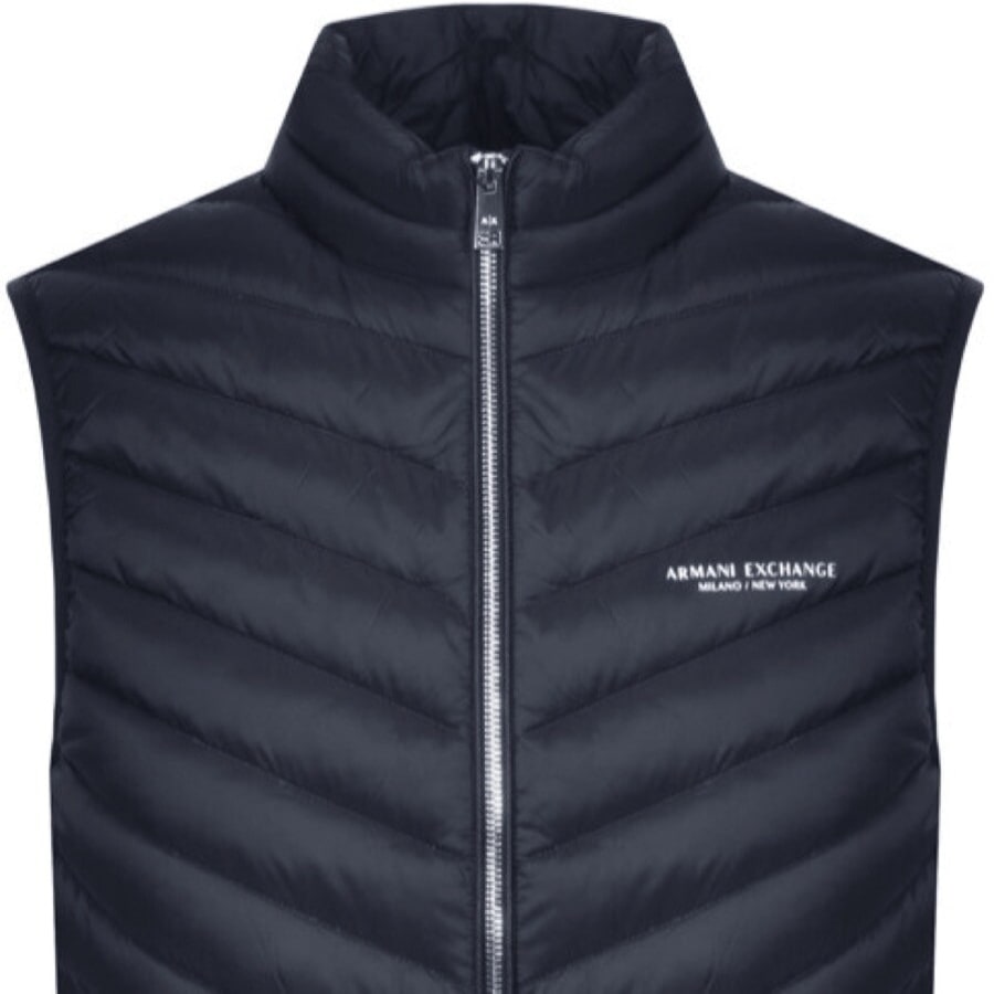 Image number 2 for Armani Exchange Down Gilet Navy