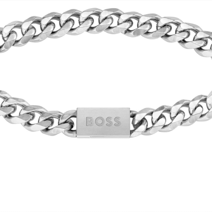 Image number 2 for BOSS Chain Link Bracelet Silver