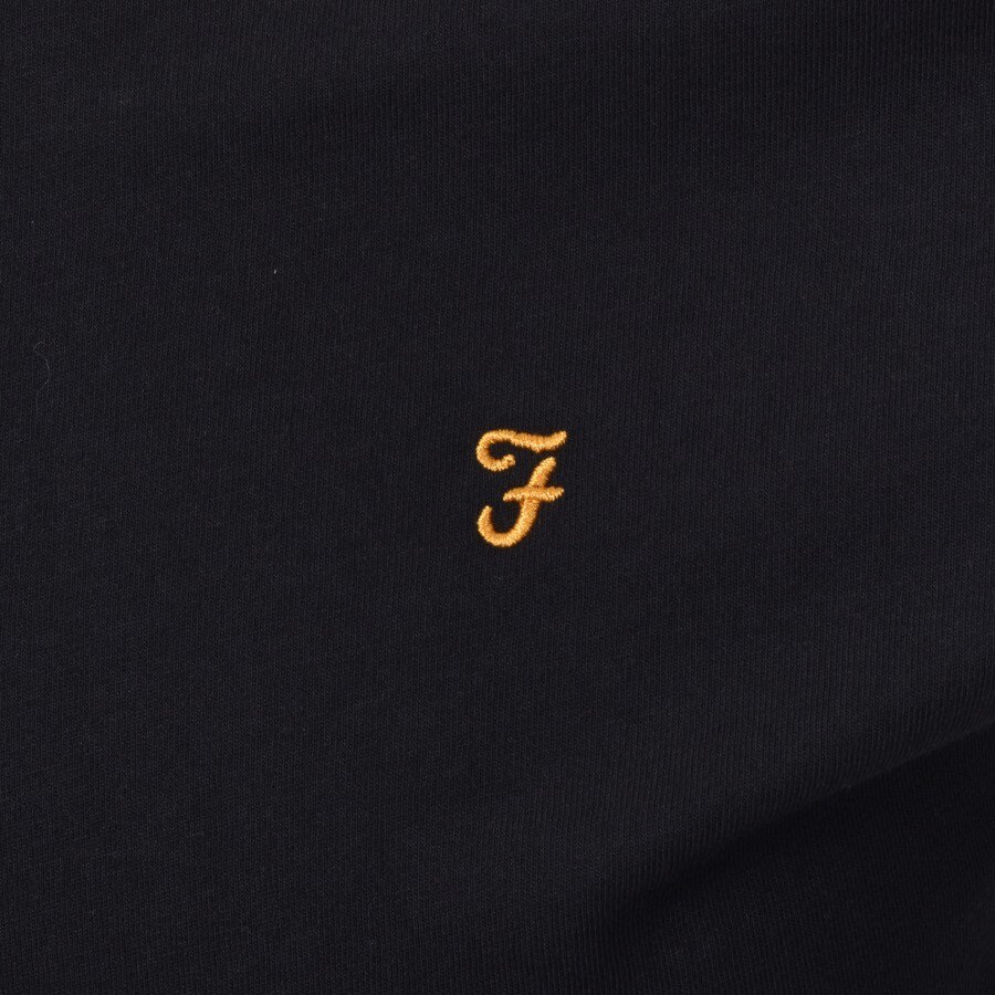 Image number 3 for Farah Vintage Groves Ringer T Shirt Black