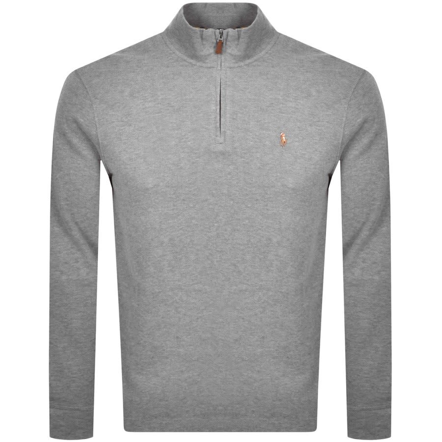 ralph lauren half zip jumper black