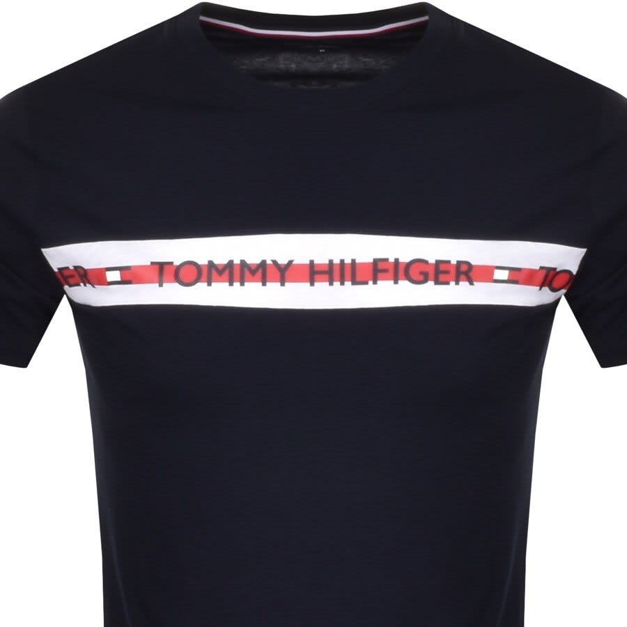 Image number 2 for Tommy Hilfiger Logo T Shirt Navy