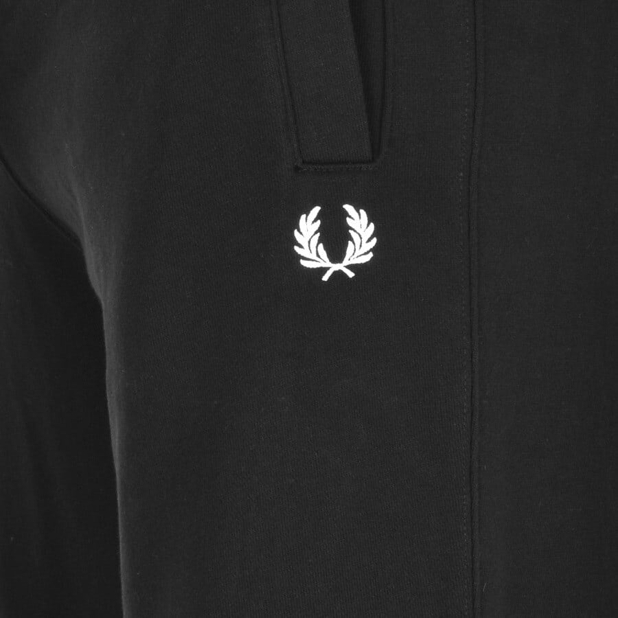Image number 3 for Fred Perry Loopback Jogging Bottoms Black