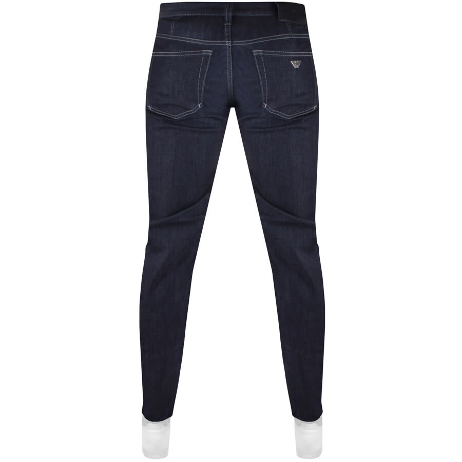 Image number 2 for Emporio Armani J06 Slim Jeans Dark Wash Navy
