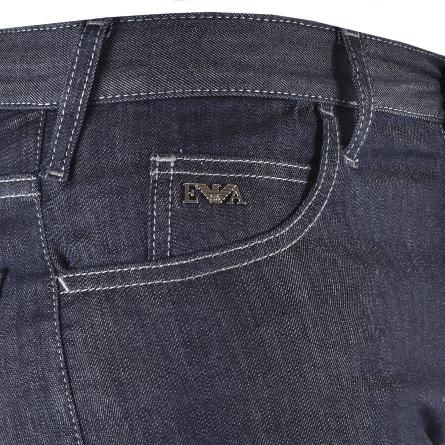 Image number 3 for Emporio Armani J06 Slim Jeans Dark Wash Navy
