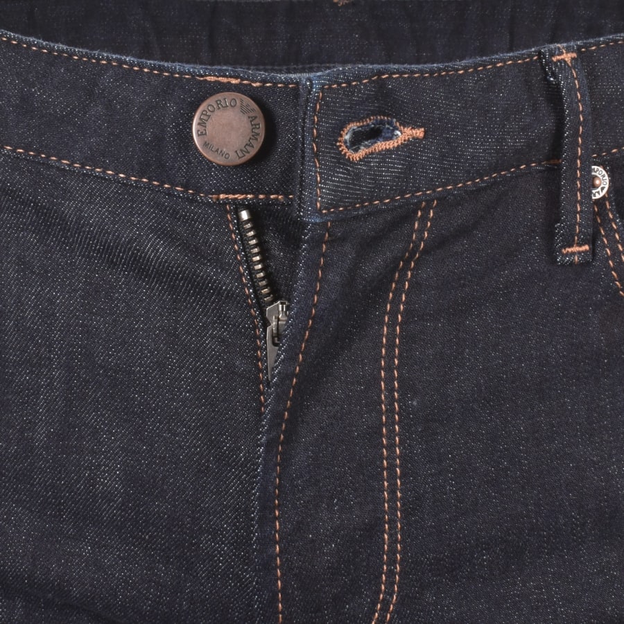 Image number 5 for Emporio Armani J06 Slim Jeans Dark Wash Navy