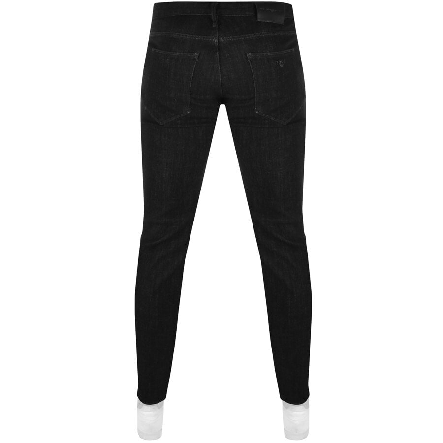 Image number 2 for Emporio Armani J06 Slim Jeans Washed Black
