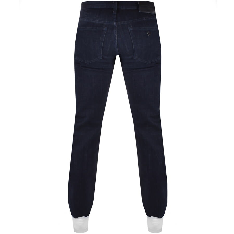 Image number 2 for Emporio Armani J21 Regular Jeans Dark Wash Navy
