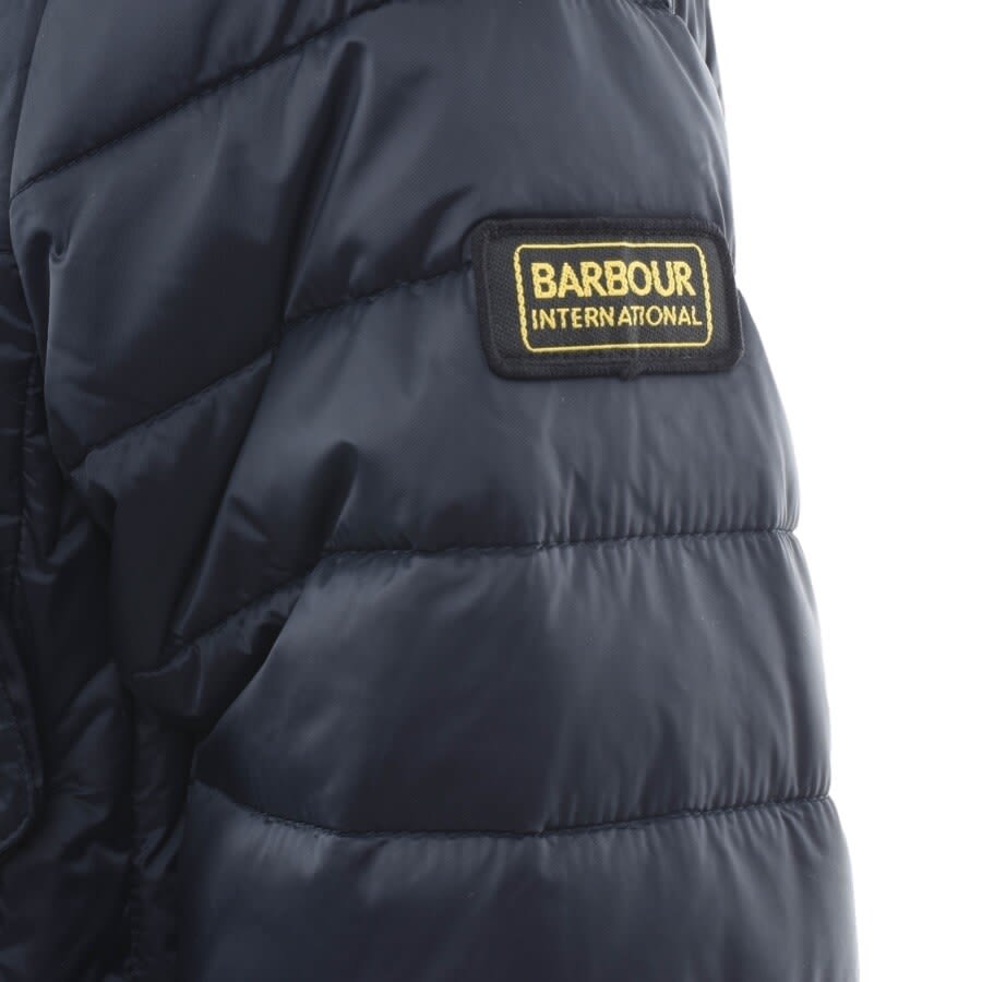 Image number 3 for Barbour International Quilted Ouston Jacket Navy