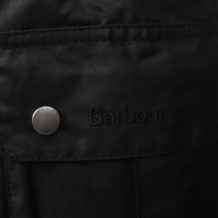Image number 3 for Barbour International Duke Wax Jacket Black