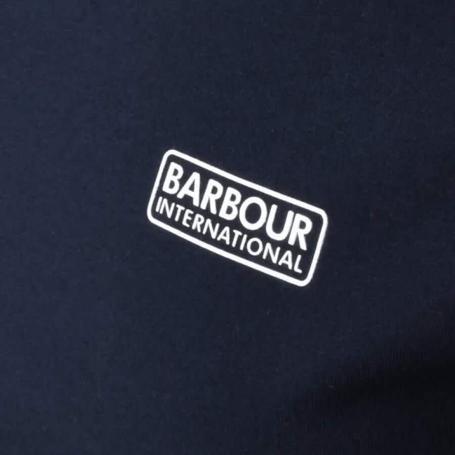 Image number 3 for Barbour International Logo T Shirt Navy
