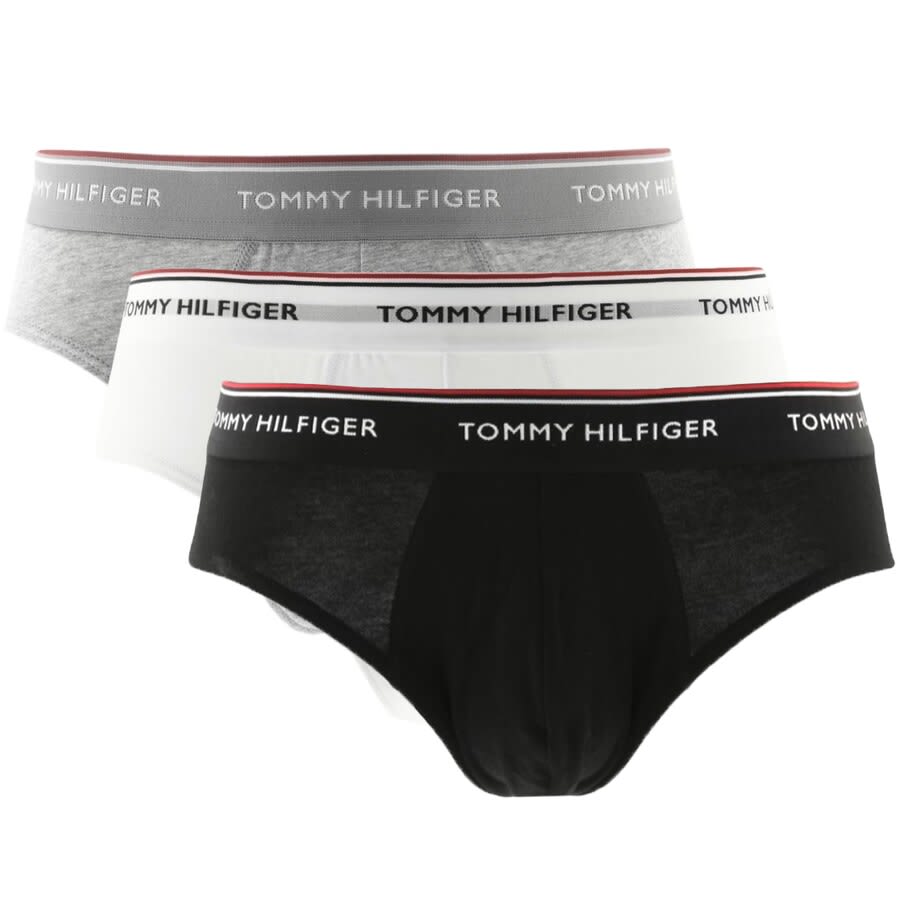 Image number 1 for Tommy Hilfiger Underwear 3 Pack Briefs Grey