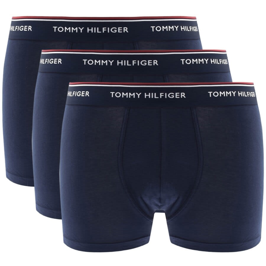 Image number 1 for Tommy Hilfiger Underwear 3 Pack Trunks Navy