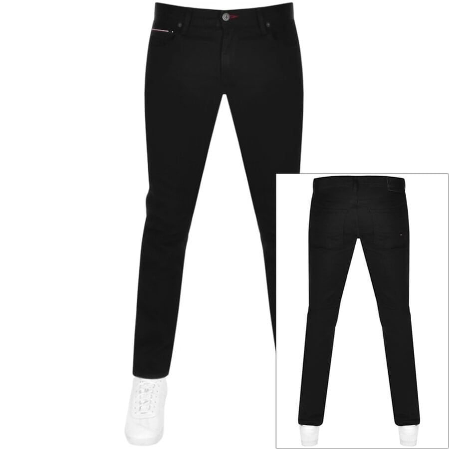 Image number 1 for Tommy Hilfiger Denton Straight Fit Jeans Black