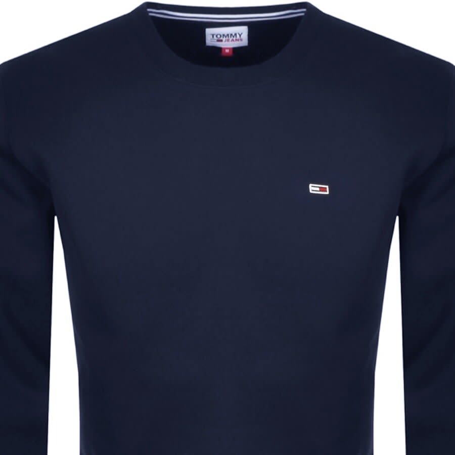 Image number 2 for Tommy Jeans Classic Logo Sweatshirt Navy