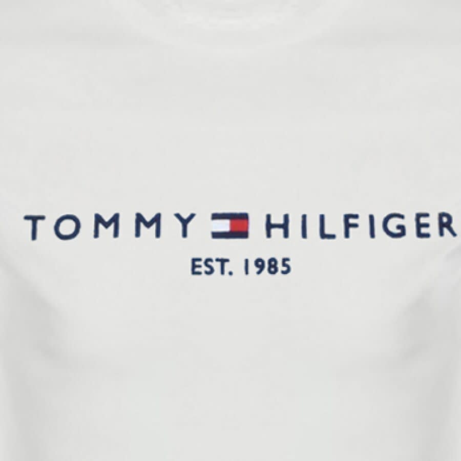 Image number 3 for Tommy Hilfiger Logo T Shirt White
