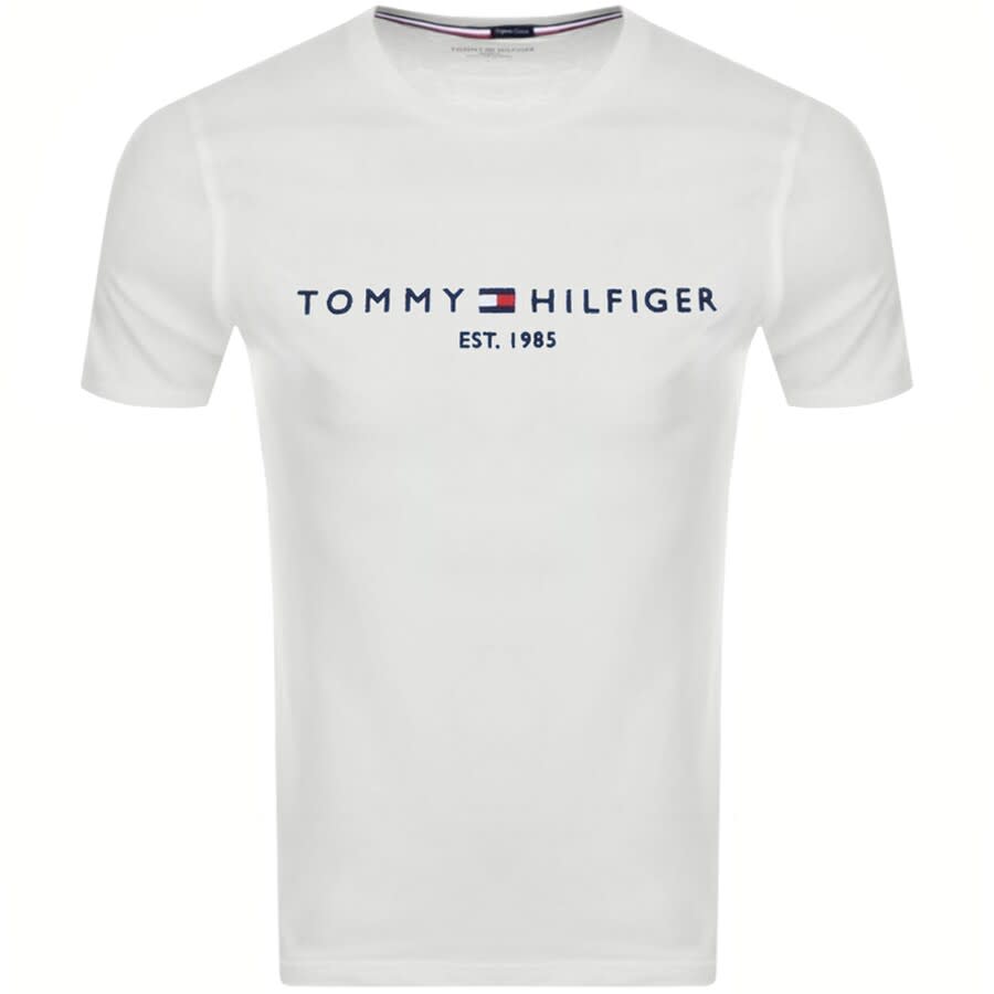 Image number 1 for Tommy Hilfiger Logo T Shirt White