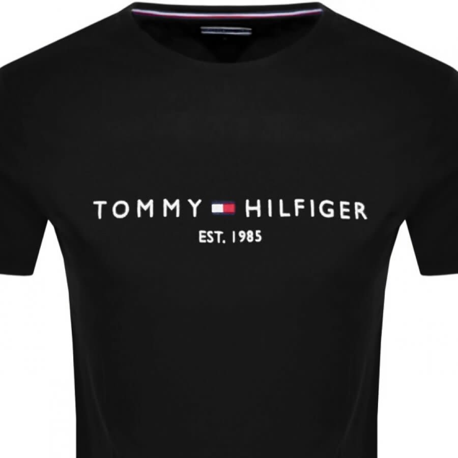 Image number 2 for Tommy Hilfiger Logo T Shirt Black
