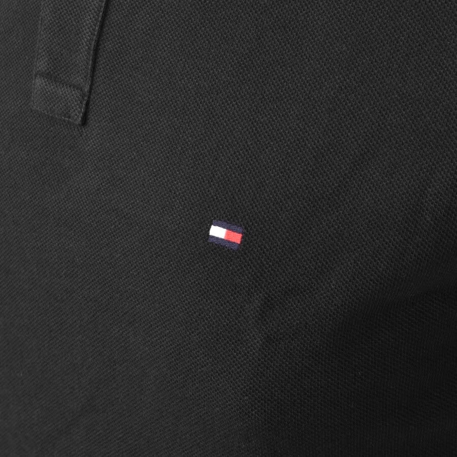 Image number 3 for Tommy Hilfiger Tipped Slim Fit Polo T Shirt Black