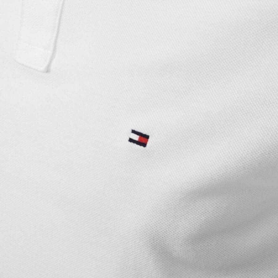 Image number 3 for Tommy Hilfiger Tipped Slim Fit Polo T Shirt White