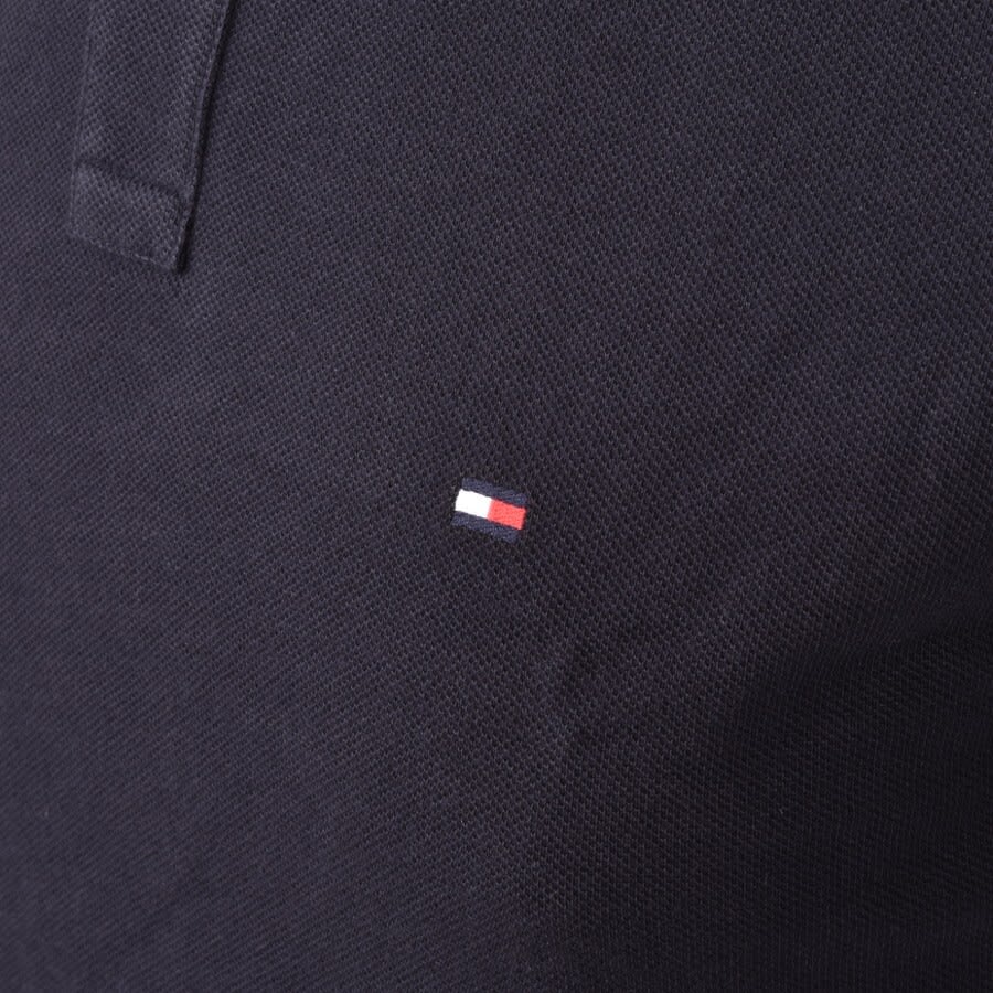 Image number 3 for Tommy Hilfiger Tipped Slim Fit Polo T Shirt Navy
