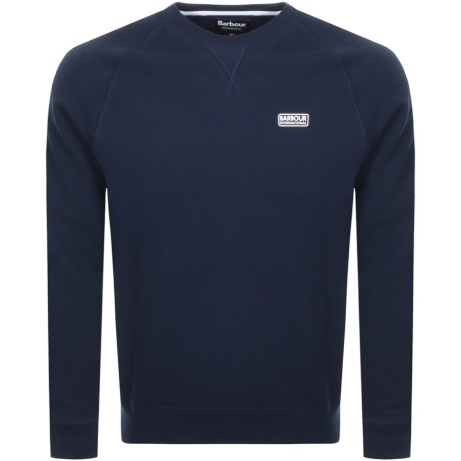 Barbour International Crew Neck Sweatshirt Navy | Mainline Menswear