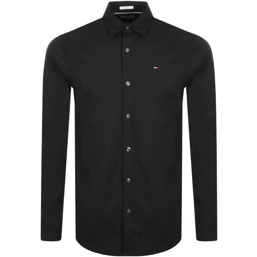Image number 1 for Tommy Jeans Long Sleeved Shirt Black
