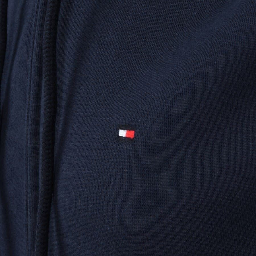 Image number 3 for Tommy Hilfiger Lounge Taped Logo Zip Hoodie Navy