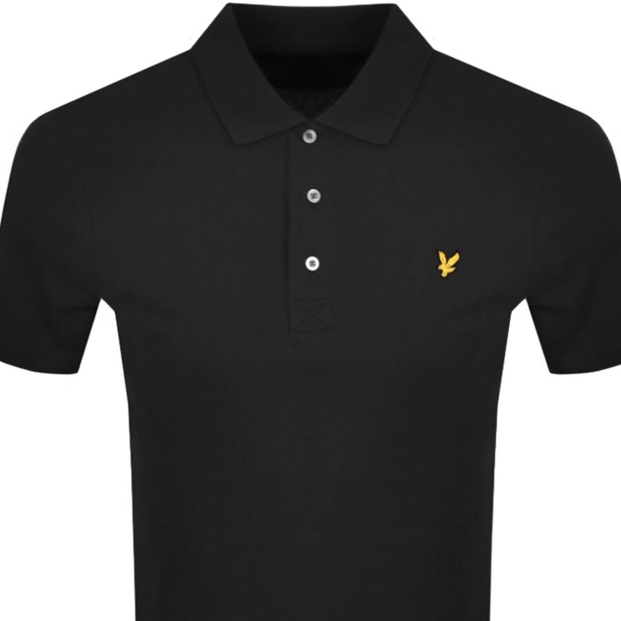 Image number 2 for Lyle And Scott Short Sleeved Polo T Shirt Black