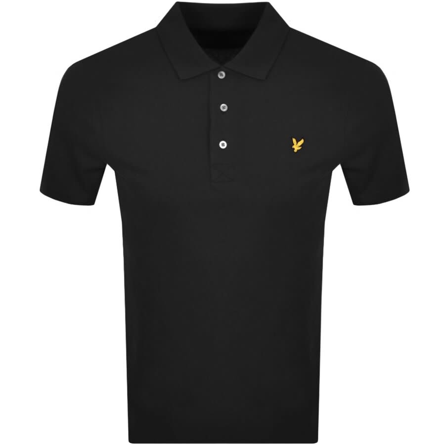 Image number 1 for Lyle And Scott Short Sleeved Polo T Shirt Black
