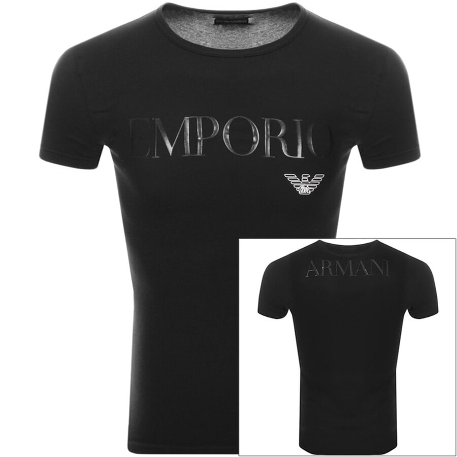 Image number 1 for Emporio Armani Lounge Slim Fit T Shirt Black