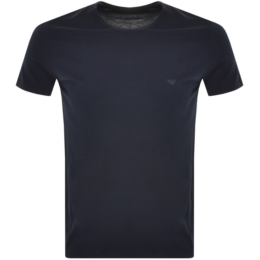 Image number 2 for Emporio Armani Lounge 2 Pack T Shirts Navy