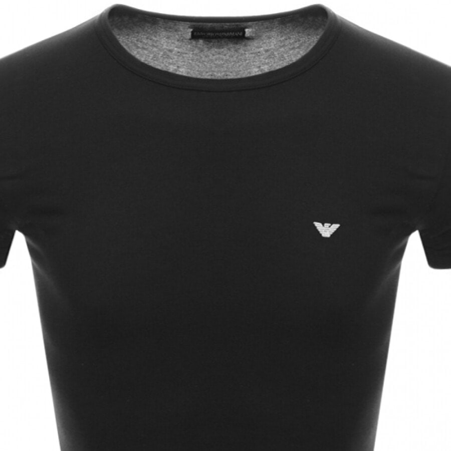 Image number 2 for Emporio Armani Lounge Slim Fit T Shirt Black
