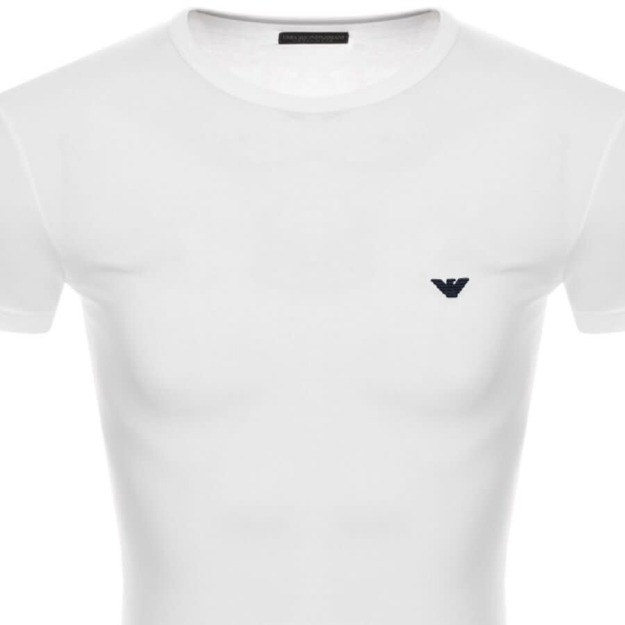 Image number 2 for Emporio Armani Lounge Crew Neck T Shirt White