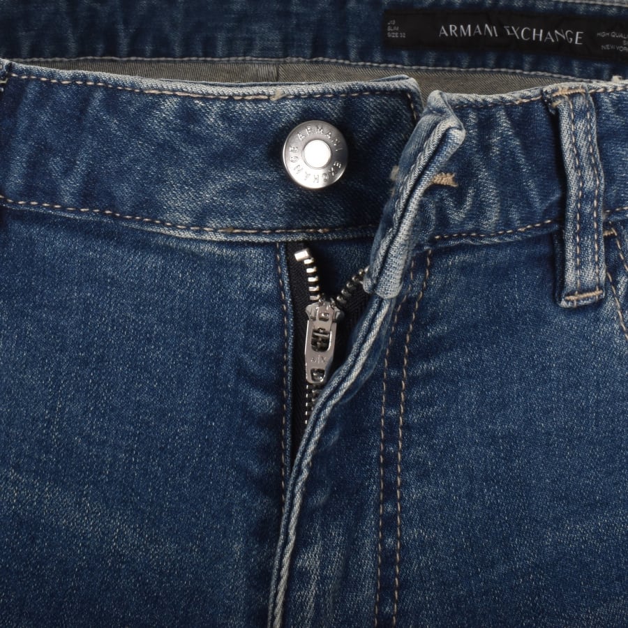 Image number 5 for Armani Exchange J13 Slim Fit Jeans Blue