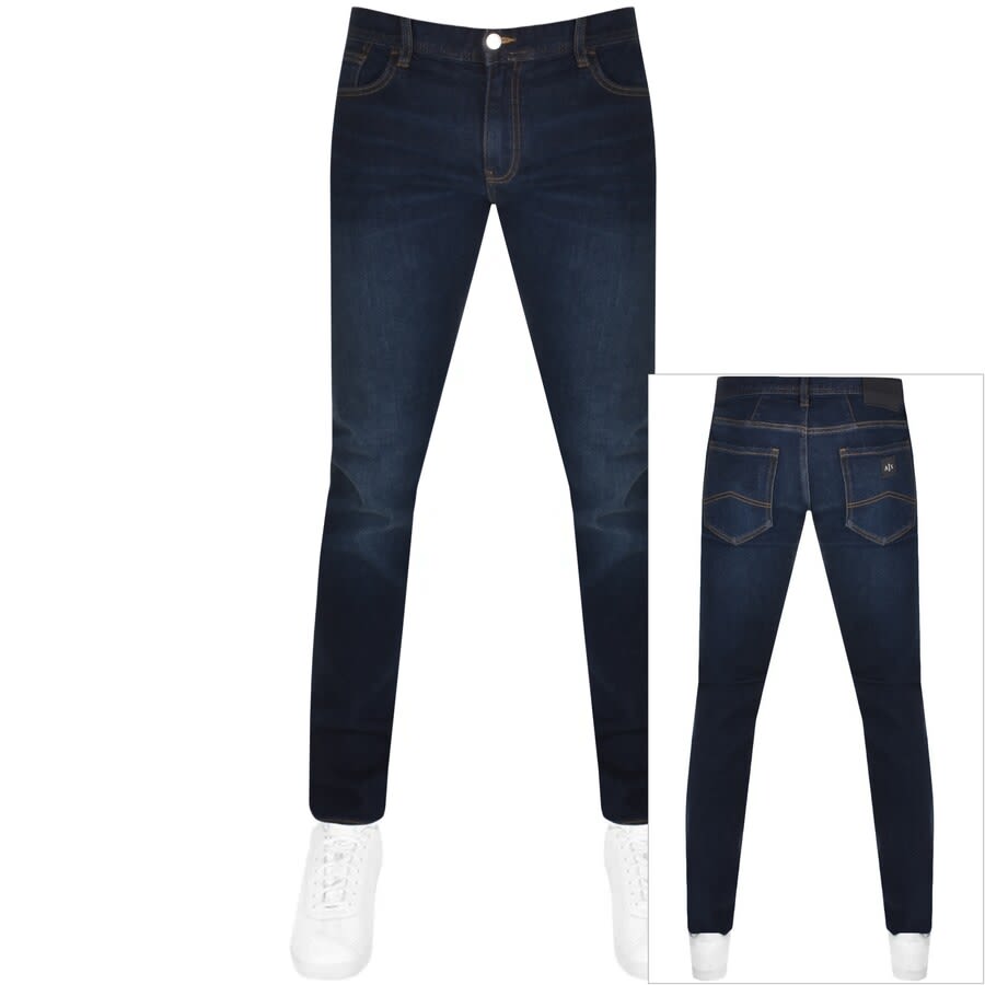 Image number 1 for Armani Exchange J13 Slim Fit Jeans Blue