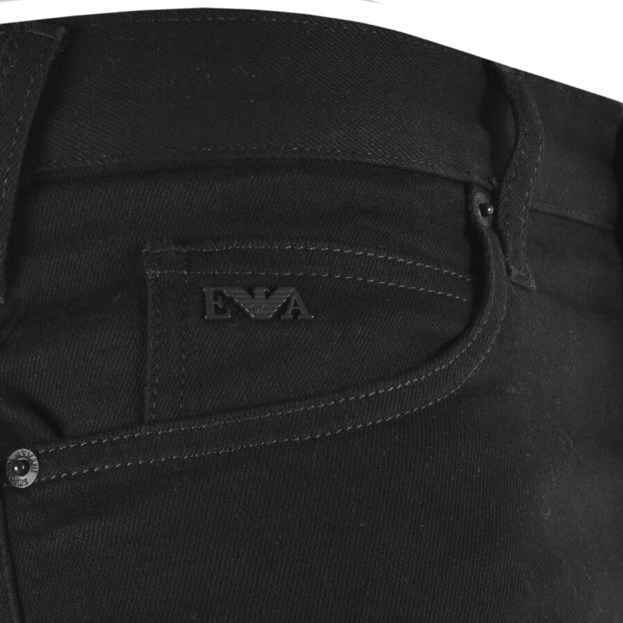 Image number 3 for Emporio Armani J45 Regular Fit Jeans Black