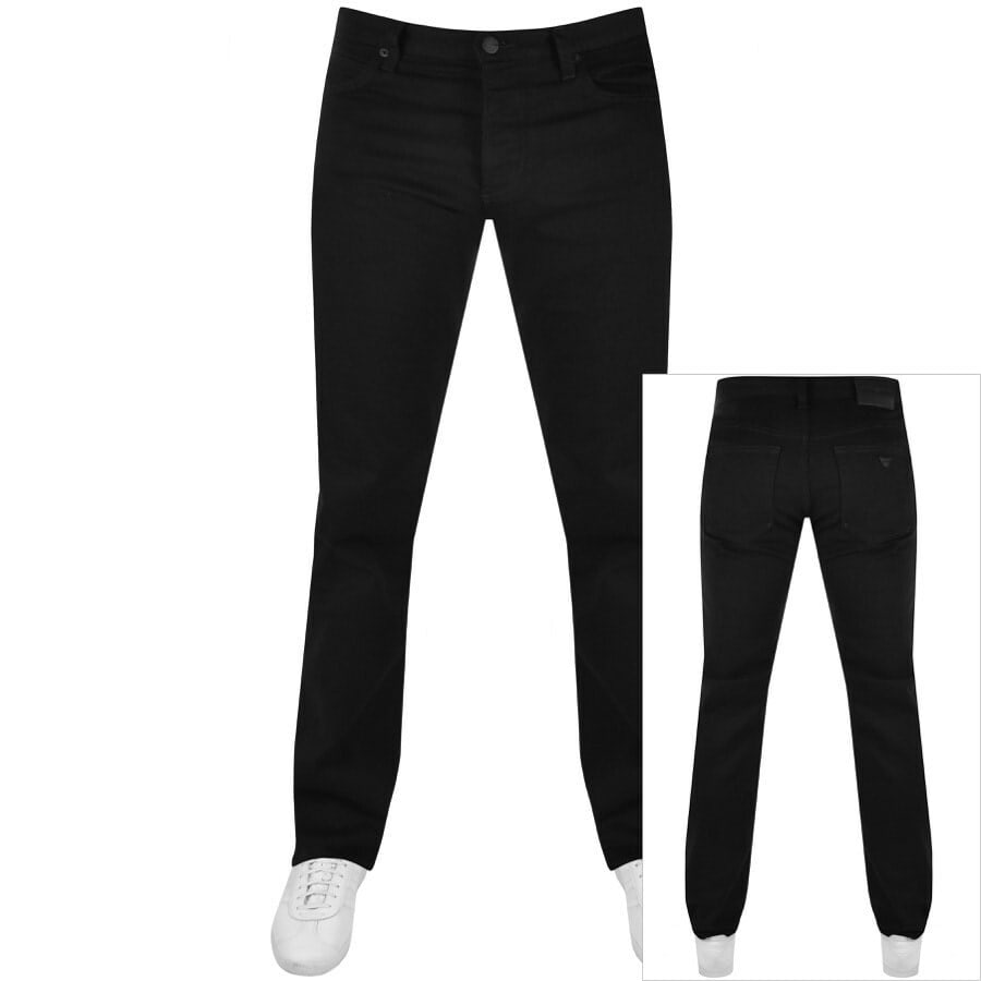 Image number 1 for Emporio Armani J21 Regular Fit Jeans Black
