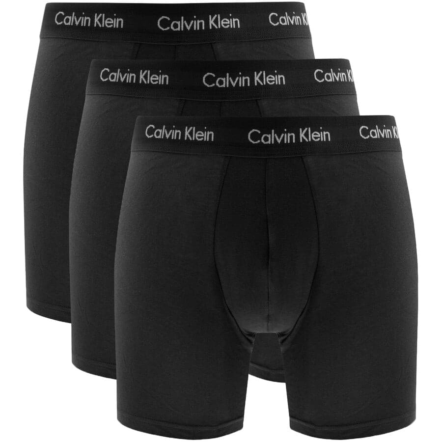 Image number 1 for Calvin Klein Underwear 3 Pack Boxer Shorts Black
