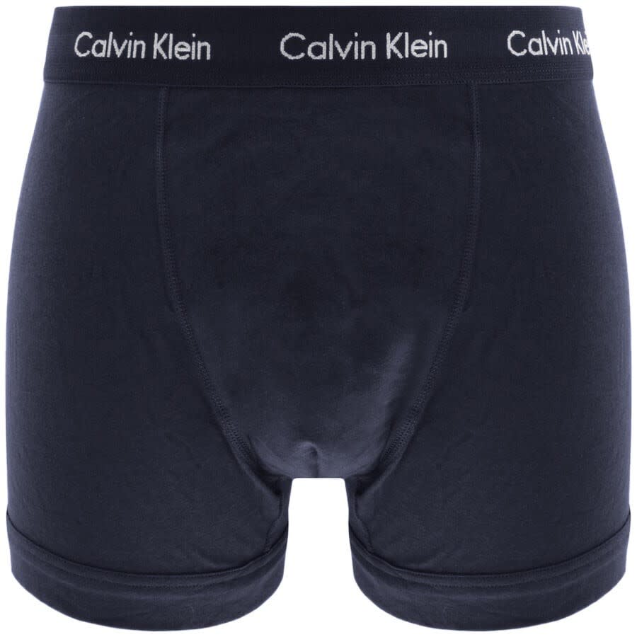 Image number 2 for Calvin Klein Underwear 3 Pack Trunks Blue