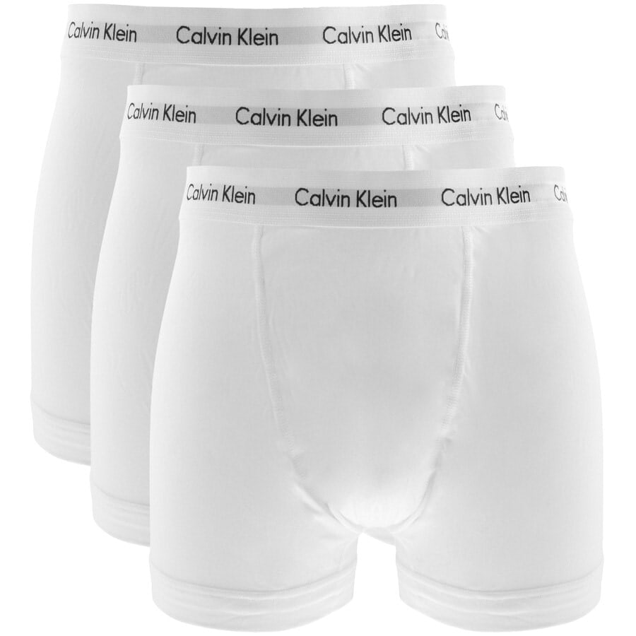 Image number 1 for Calvin Klein Underwear 3 Pack Trunks White