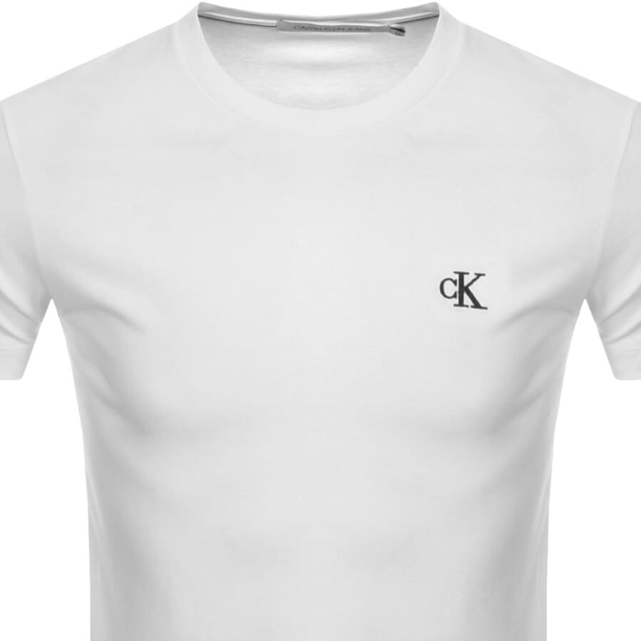 Image number 2 for Calvin Klein Jeans Logo T Shirt White