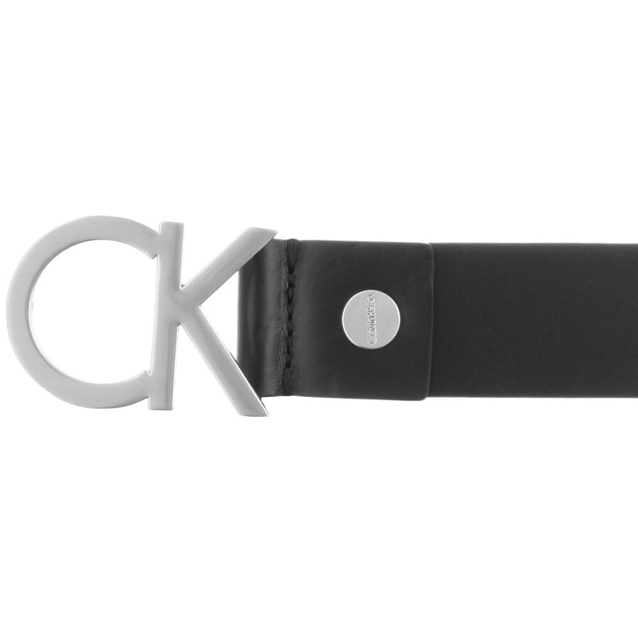 Image number 3 for Calvin Klein CK Logo Belt Black