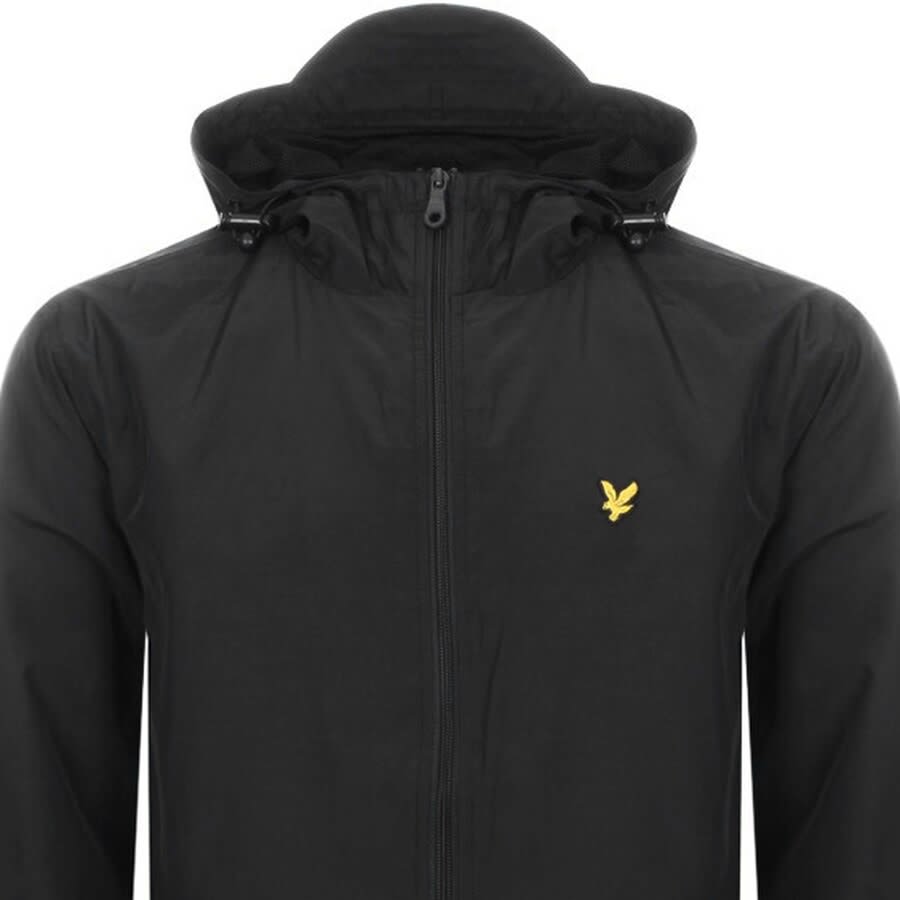 Image number 2 for Lyle And Scott Hooded Windbreaker Jacket Black