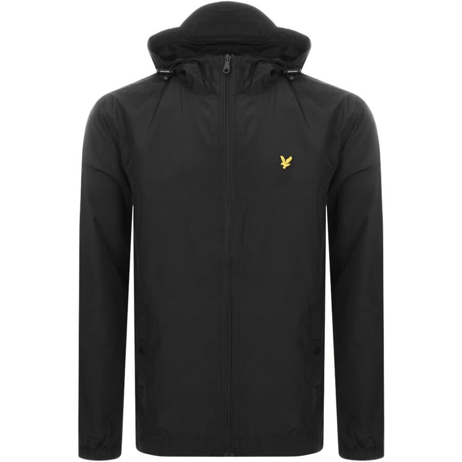 Image number 1 for Lyle And Scott Hooded Windbreaker Jacket Black