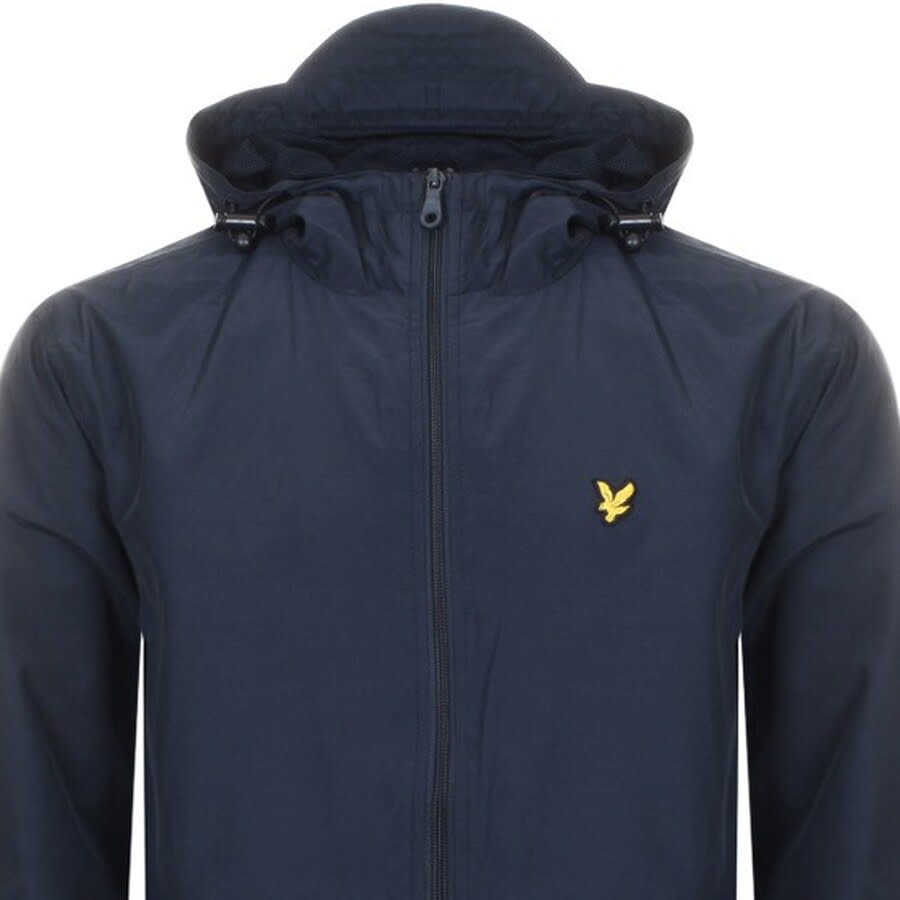 Image number 2 for Lyle And Scott Hooded Windbreaker Jacket Navy