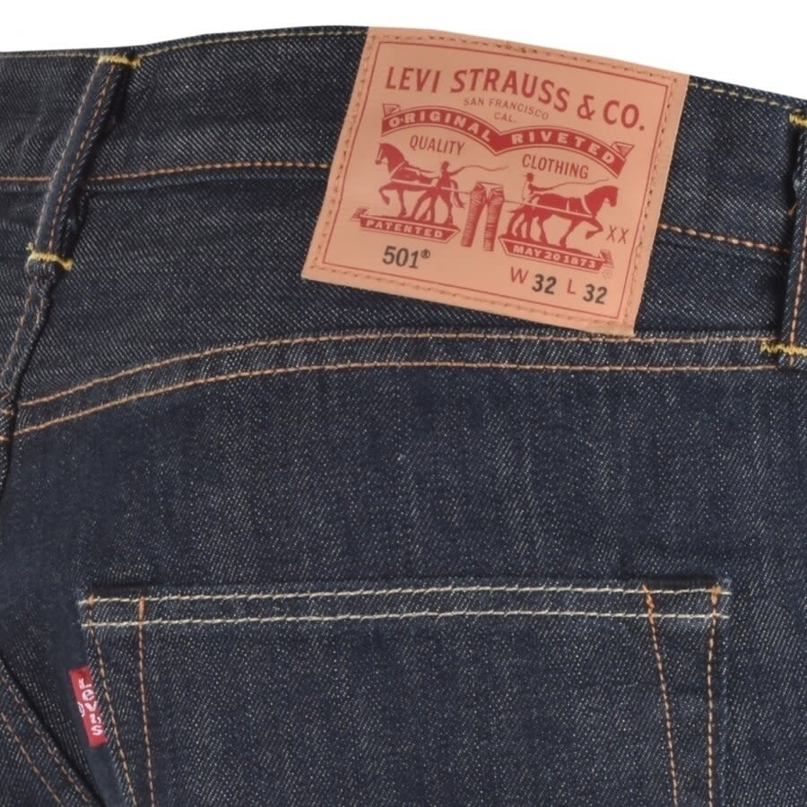 Image number 3 for Levis 501 Original Fit Jeans Blue