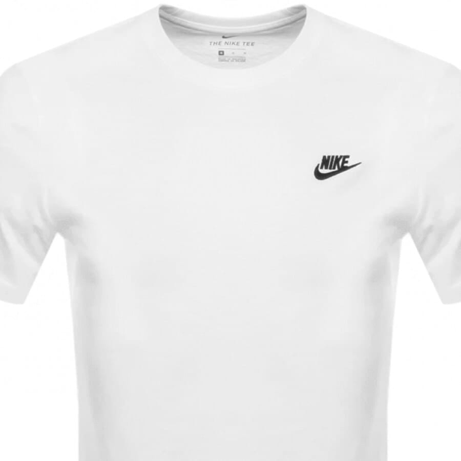 Image number 2 for Nike Crew Neck Club T Shirt White