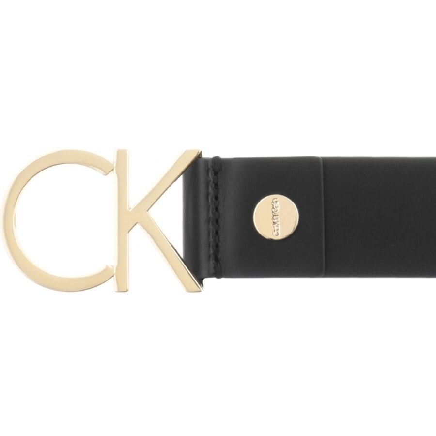 Image number 3 for Calvin Klein CK Logo Belt Black